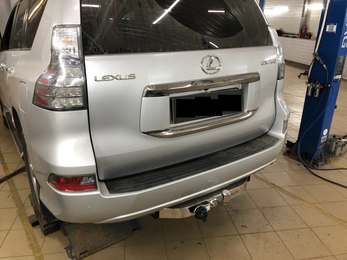 Фаркоп с накладкой из нержавеющем стали BALTEX для  LEXUS GX 460 (Mk.II) 2014- Шар F фото 3