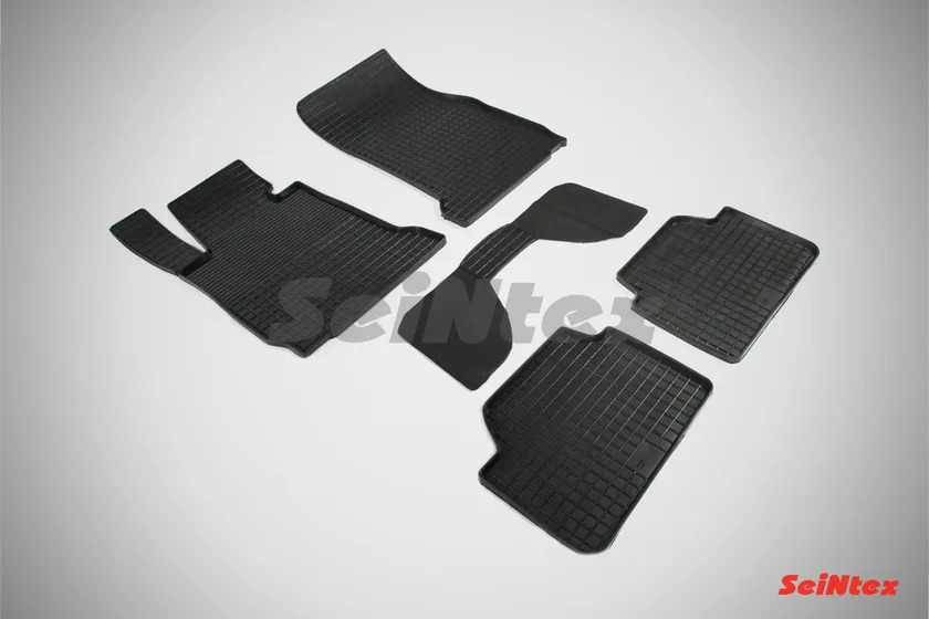 Коврики резиновые Seintex с узором сетка для салона BMW 1 F20, F21 2013-2022