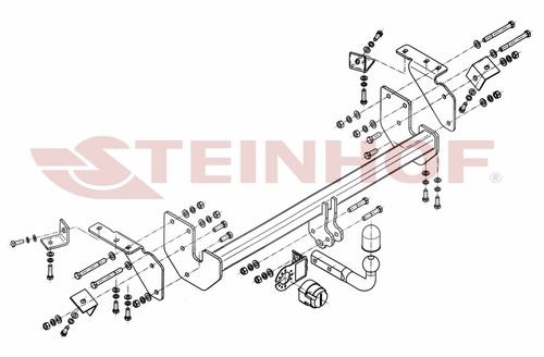 Фаркоп Steinhof для Mitsubishi ASX (Mk.I) 2010-2022 шар А