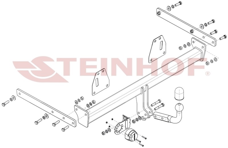 Фаркоп Steinhof для Toyota Corolla E21 Touring Sports (Mk.XII)+Hybrid) 2019- Шар А