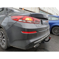 Оцинкованный фаркоп ТСС для Kia Optima JF (Mk.IV 2 рест в т.ч. GT-Line) 2017-2020 Крюк А  фото 4