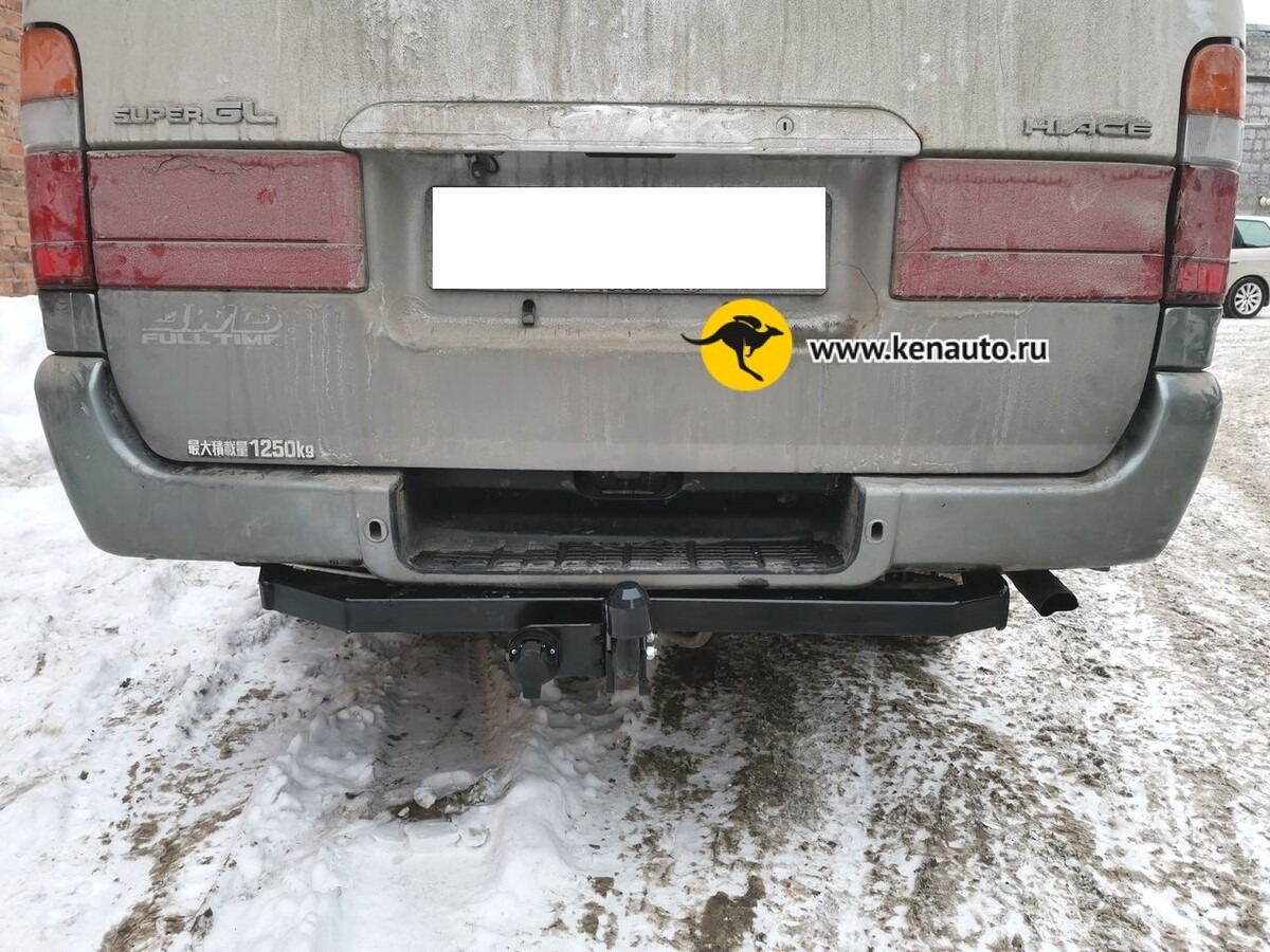  Фаркоп Halty для Toyota Hiace H100 (Mk.IV правый руль) 1989-2004 (только авто со штатными местами) Шар А фото 4