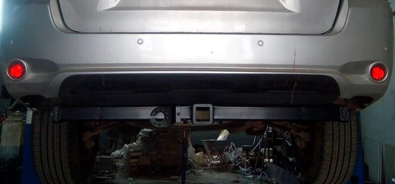 Быстросъёмный фаркоп Бизон с хромированной накладкой Toyota Highlander (Mk.I)  2003-2010 / Lexus RX 300 / 350 / 400 2003-2009 Шар Е фото 3