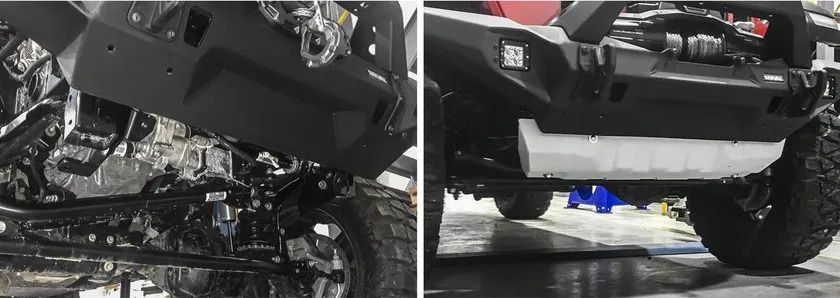 Защита алюминиевая Rival для рулевых тяг Rival (под штатный бампер) для Jeep Wrangler JL 2017-2022 фото 3