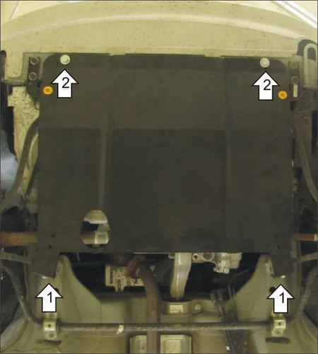 Защита АвтоСтандарт для картера и КПП Datsun mi-DO 2015-2020