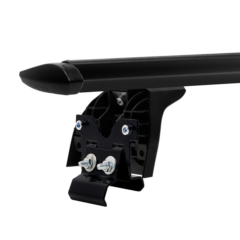 Багажник модельный на интегрированные рейлинги LUX БК2 крыловидные дуги черные фото 5