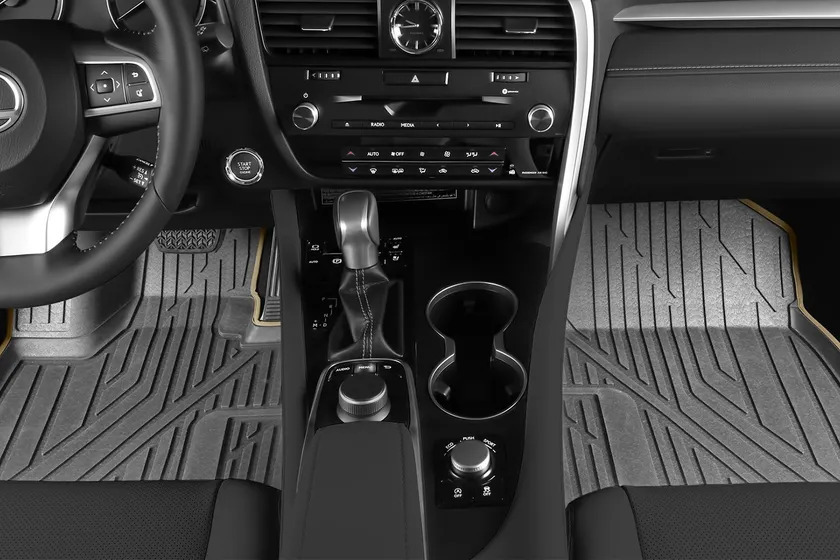 Коврики KVEST 3D для салона Lexus RX IV 2015-2022 Серый, бежевый кант фото 12