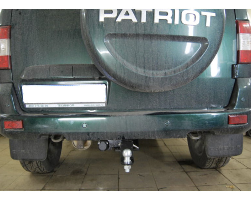 Быстросъёмный фаркоп Бизон с системой антистук для UAZ Patriot 2015- Шар Е фото 2