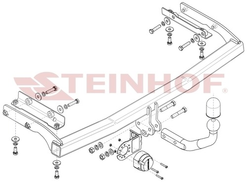 Фаркоп Steinhof для Nissan Note E11 (Mk.I) 2006-2014 шар А