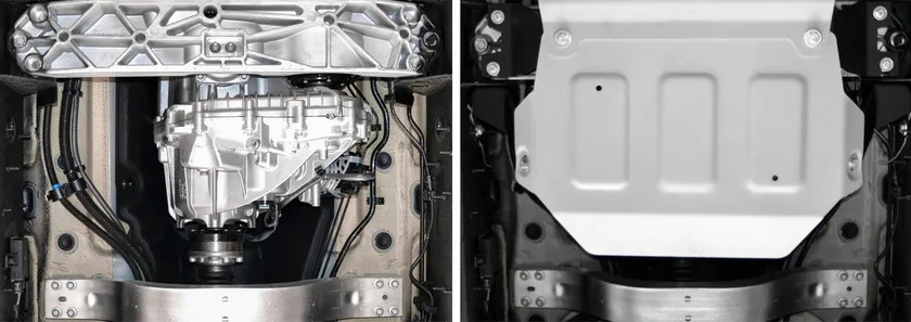 Защита алюминиевая Rival для РК Mercedes-Benz G-klasse W464 2018-2022 фото 3