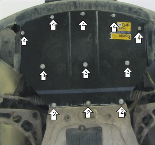 Защита Мотодор для радиатора BMW 3-серия E46 320i; 325i 1998-2006