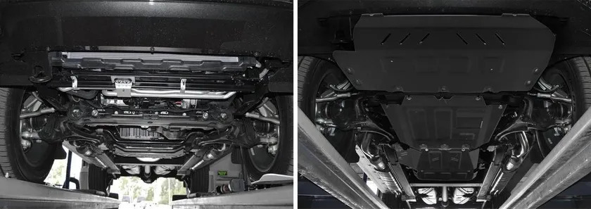 Защита Rival для радиатора, картера, КПП и РК Mercedes-Benz G-klasse W464 2018-2022 фото 3