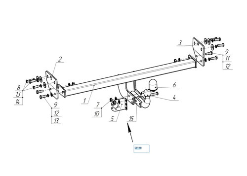 Фаркоп Oris для Omoda C7 (Mk.I) 2024- Шар А