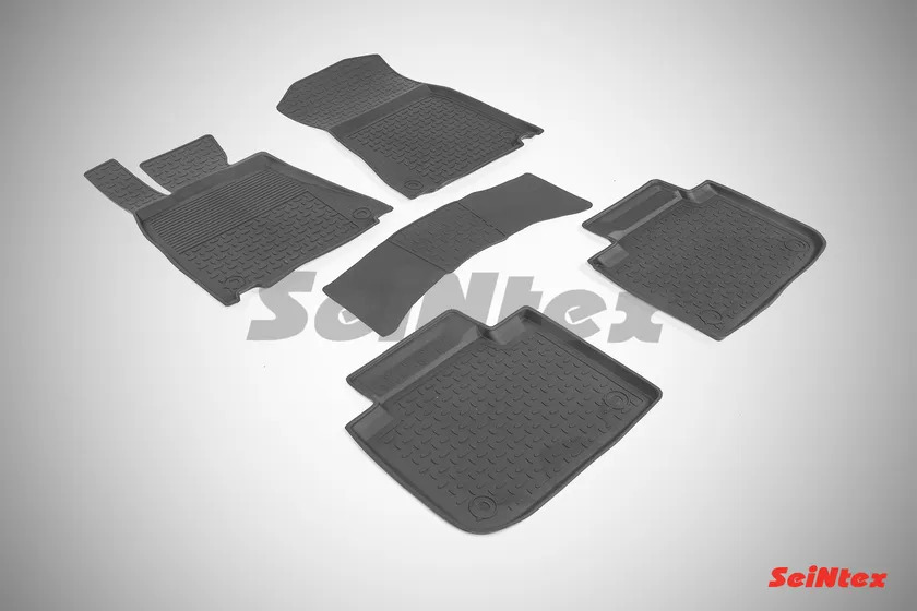 Коврики резиновые Seintex с высоким бортиком для салона Lexus GS IV 2012-2022