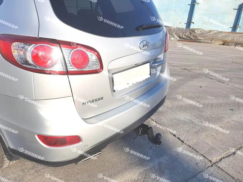 Быстросъёмный фаркоп Уникар для  HYUNDAI SANTA FE CM (Mk.II) 2006-2012 / KIA SORENTO XM (Mk.III) 2009-2012 Шар Е фото 2