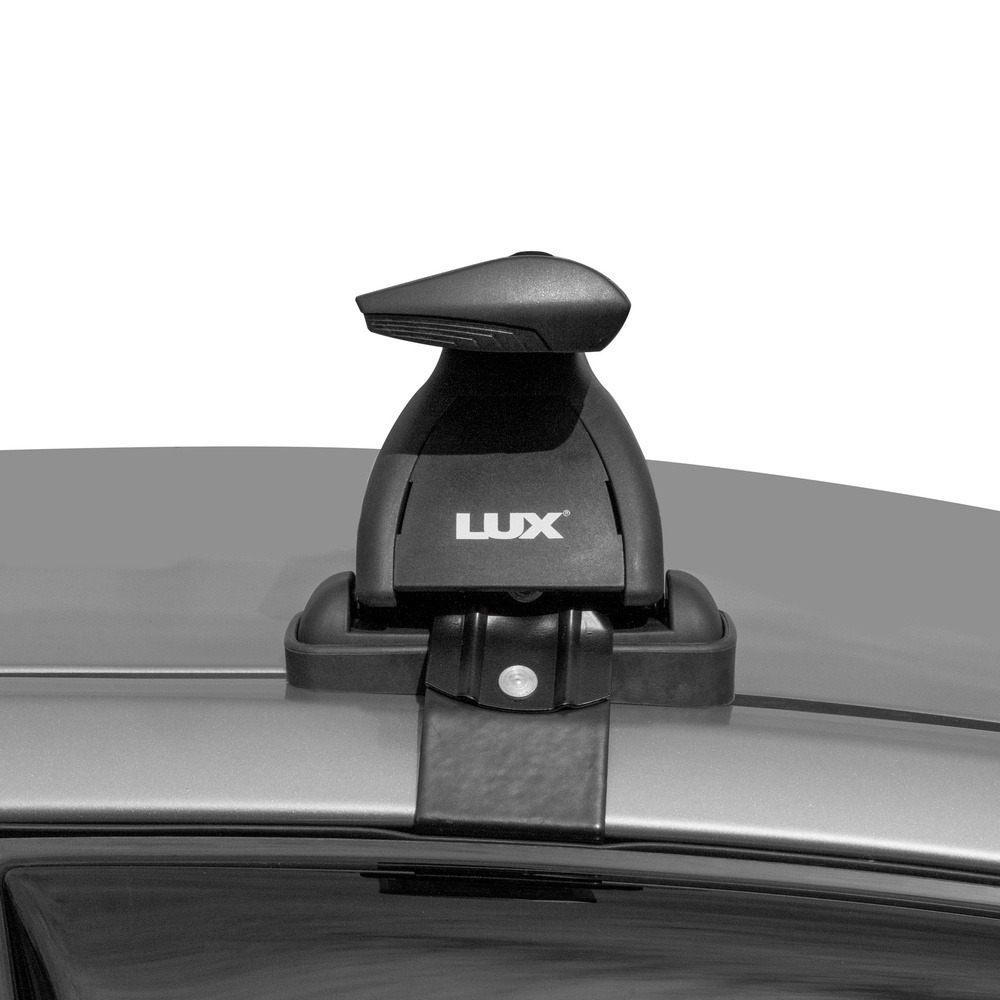 Багажник модельный на гладкую крышу LUX БК1 крыловидные дуги черные фото 6