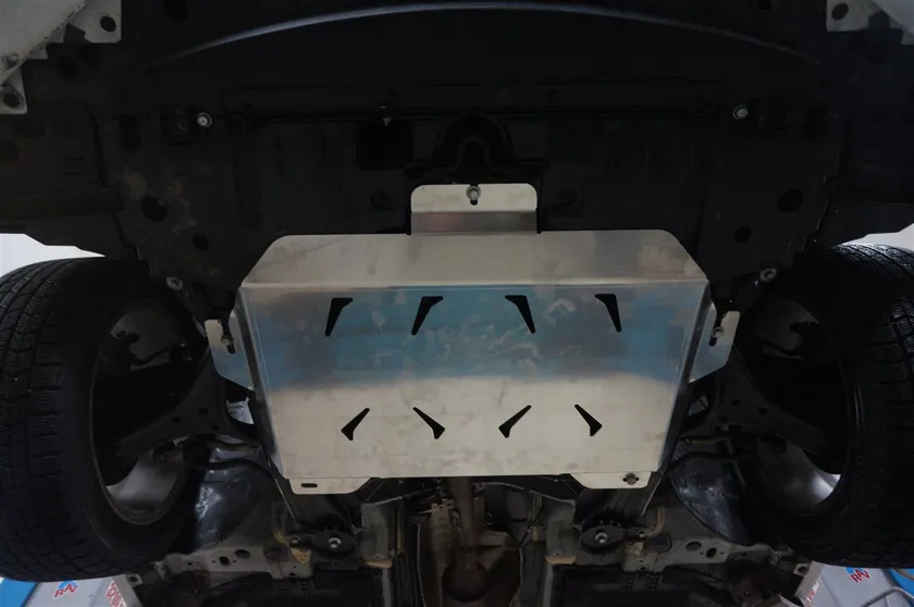 Защита алюминиевая АВС-Дизайн для картера, КПП, выхл. сист., топл. трубок и топл баков Honda Accord IX 2012-2019 фото 4