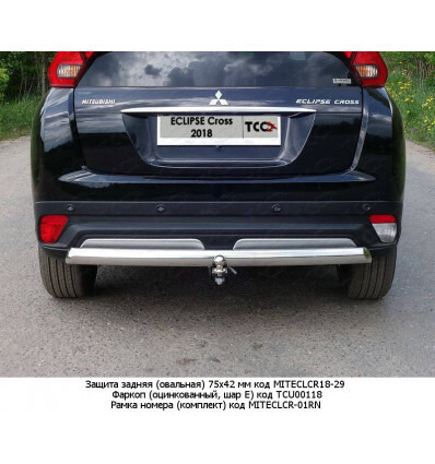 Фаркоп оцинкованный ТСС для Mitsubishi Eclipse Cross Gk1W (Mk.I) 2018- шар Е фото 6