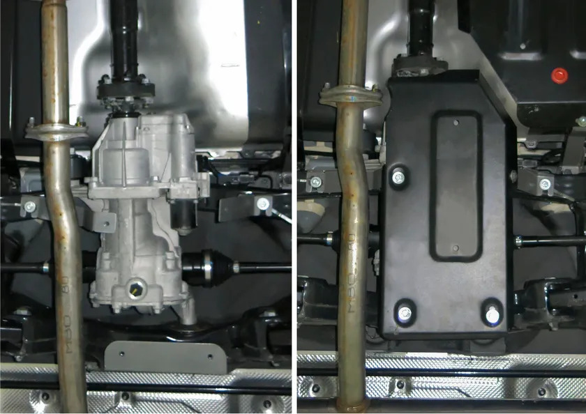 Защита АвтоБРОНЯ для редуктора Hyundai ix35 4WD 2010-2015 фото 2