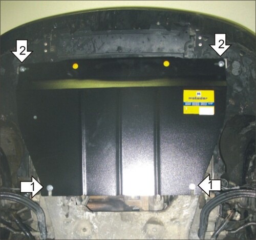 Защита Мотодор для картера и КПП Citroen С5 I 2004-2008