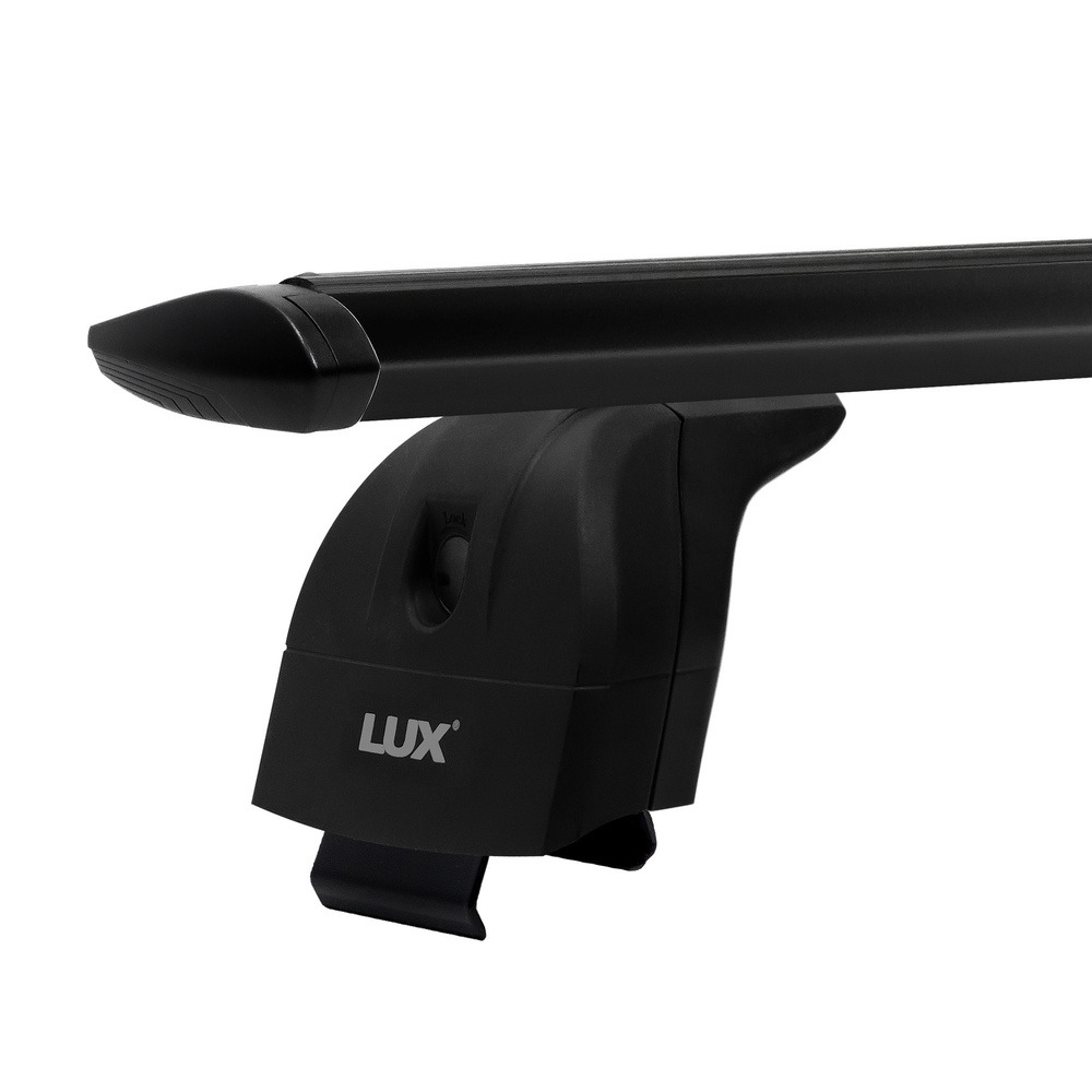 Багажник модельный на водостоки LUX БК2 крыловидные дуги черные фото 2