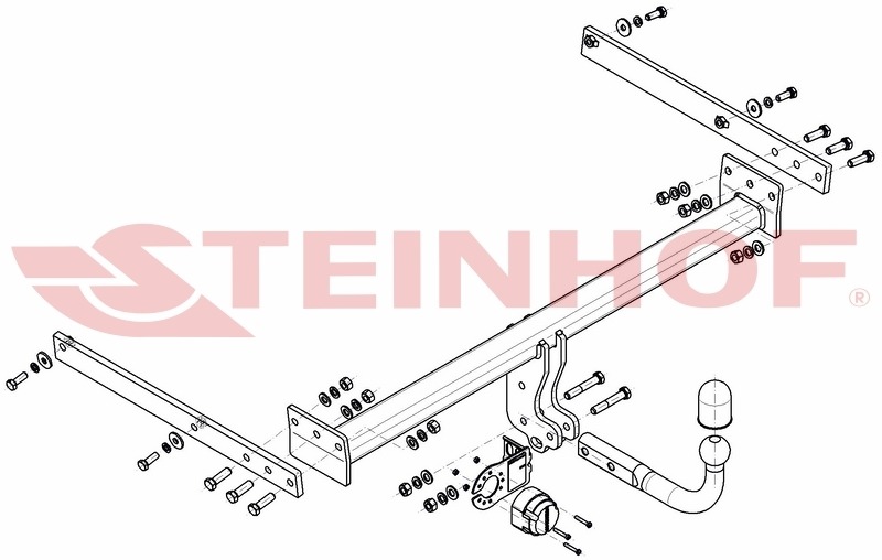 Фаркоп Steinhof для Ford Kuga CBV (Mk.I) 2008-2013 шар А