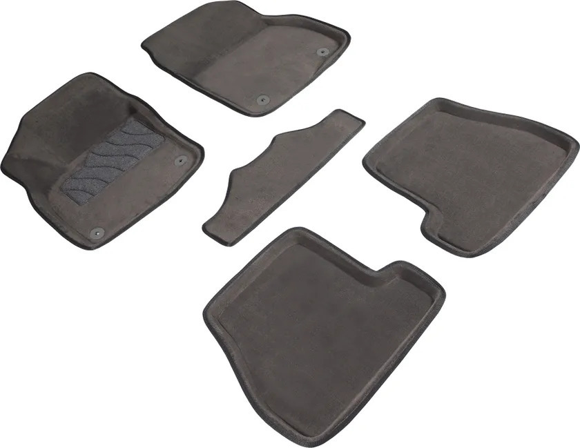 Коврики Seintex 3D ворсовые для салона Ford Focus III (АКПП) 2011-2015 серые