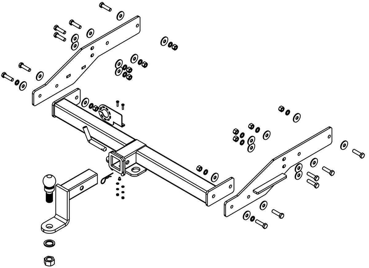 Фаркоп Бизон для УАЗ Profi 2017-шар Е