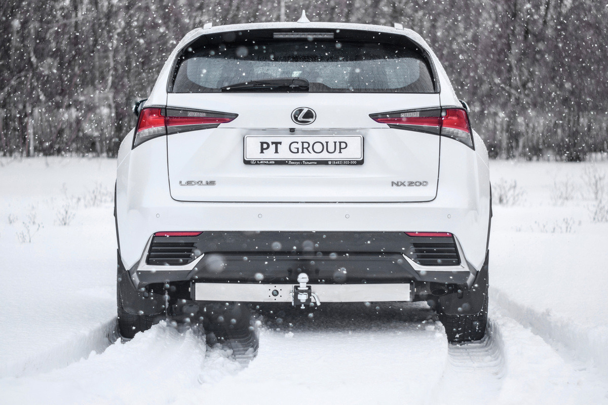 Фаркоп PT GROUP  с нержавеющей накладкой  для Lexus NX (Mk.I) 2014-2021 / Toyota Rav4 (Mk.IV) 2013 - 2018 Шар Е фото 2