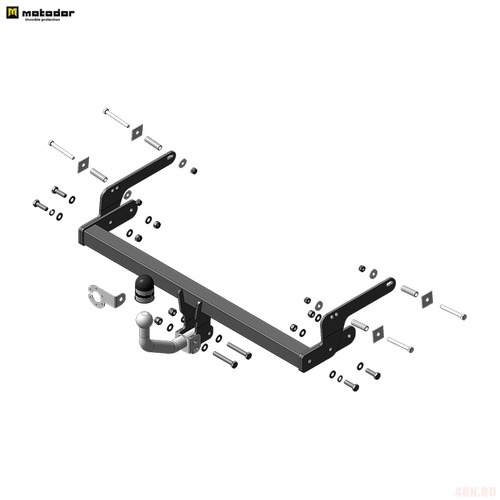 Фаркоп Motodor для Renault Sandero Stepway (Mk.II) 2014-2022/Renault Logan Stepway (Mk.I) 2019-2022/Renault Logan (Mk.I-II) 2004-2022/Renault Sandero (Mk.II) 2014-2022 шар А