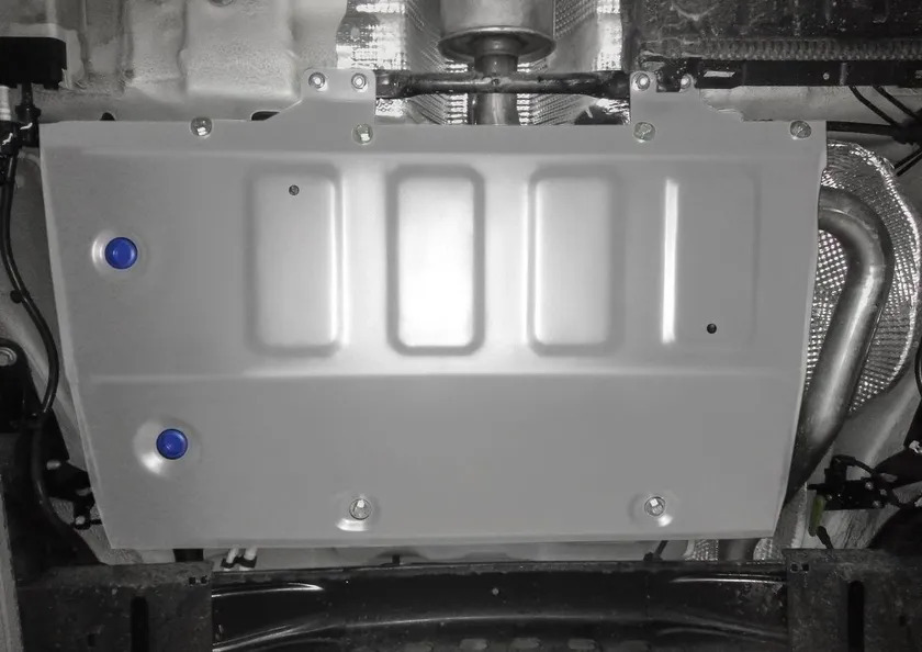 Защита алюминиевая Rival для топливного бака Volkswagen Taos FWD 2021-2022 фото 2
