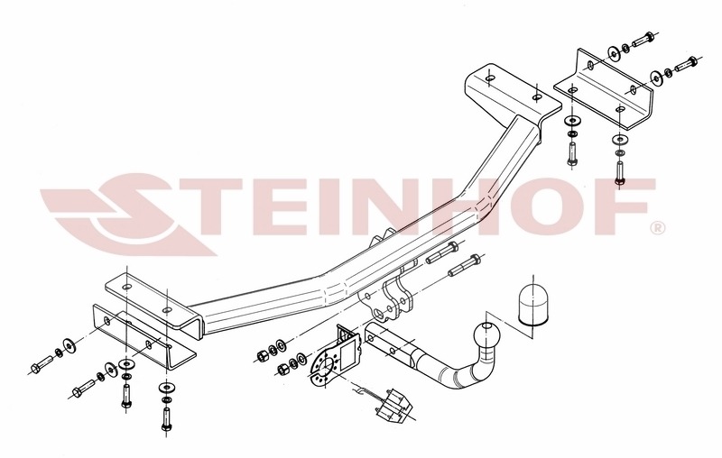 Фаркоп Steinhof для Kia Sorento Prime UM (Mk.I) 2015-2020 Шар А