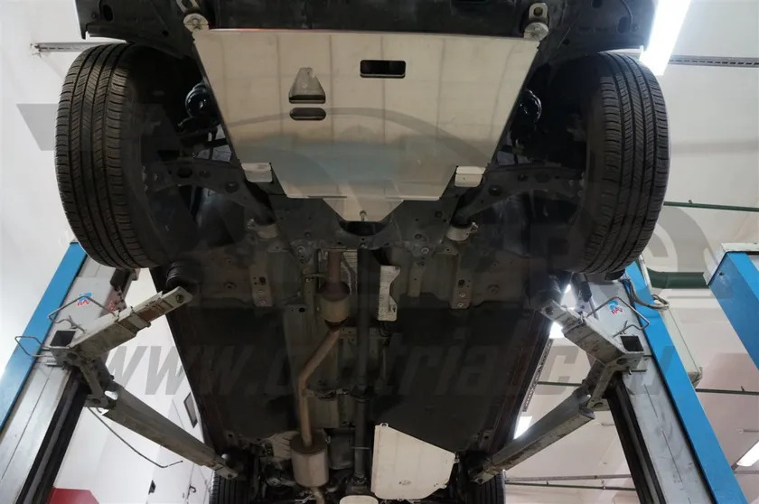 Защита алюминиевая АВС-Дизайн для картера двигателя и КПП Honda CR-V V 2016-2022 фото 3