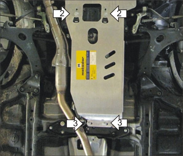Защита алюминиевая Мотодор для АКПП Subaru Forester III 2008-2012
