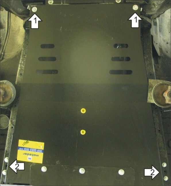 Защита алюминиевая Мотодор для АКПП Mitsubishi L200 IV 2007-2015