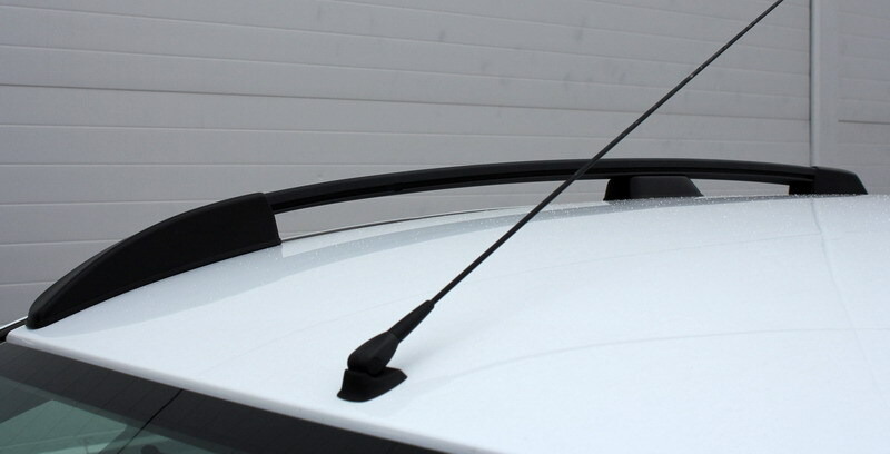 Рейлинги на крышу АПС черные для Renault Sandero фото 11