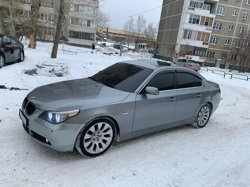 Дефлекторы Cobra Tuning (хром. молдинг) для окон BMW 5 седан (E60) 2002-2010