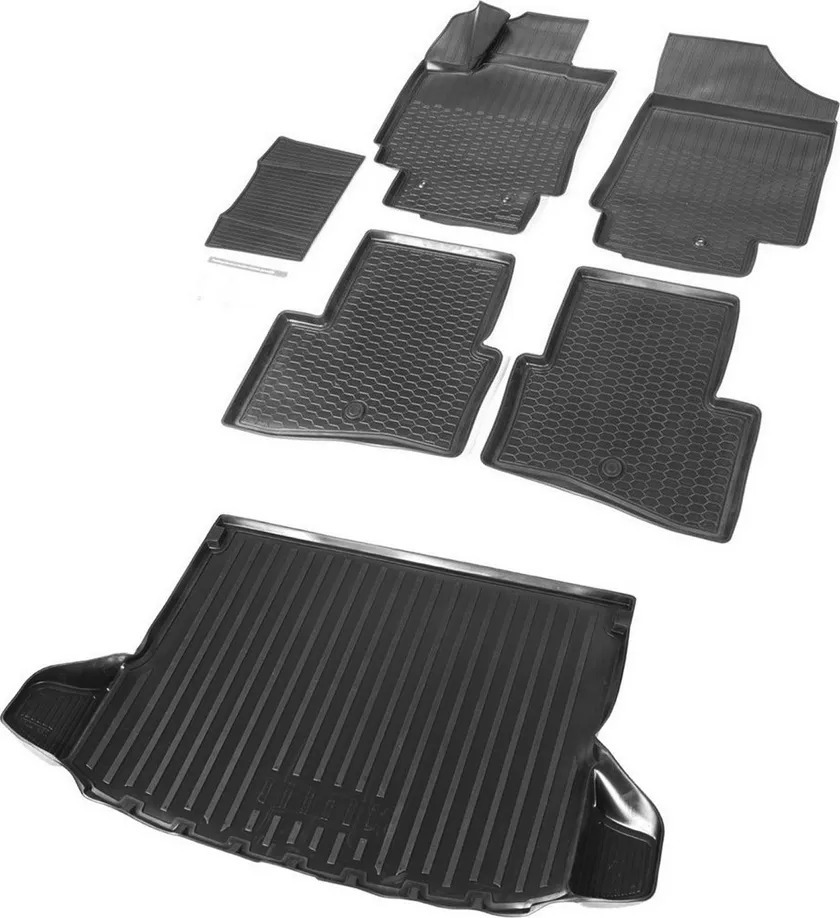 Комплект ковриков Rival для салона и багажника Hyundai Creta I 2016-2021