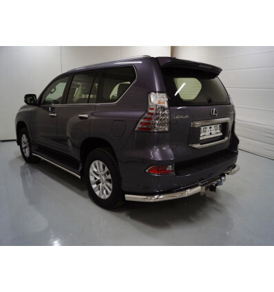 Фаркоп оцинкованный ТСС с накладкой с надписью Lexus для Lexus GX460 J150 (Mk.II) 2019-2023 шар F фото 2