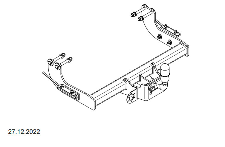 Фаркоп Steinhof для LDV Deliver 9 (Mk.I) 2020- Шар F
