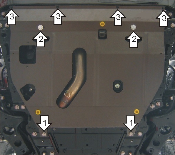 Защита АвтоСтандарт для картера и КПП Toyota RAV4 III 2006-2012