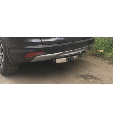Оцинкованный фаркоп ТСС для Honda CR-V RW (Mk.V) 2017-2022 с накладкой из нержавеющей стали с надписью Honda Шар F фото 2