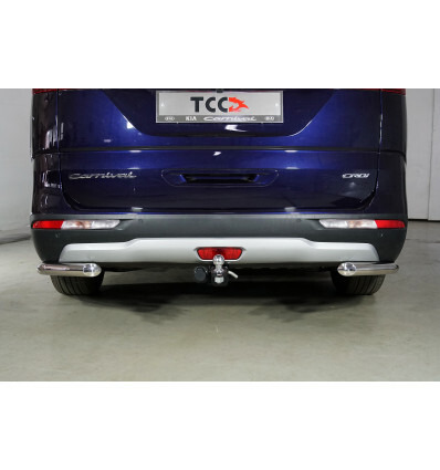 Быстросъёмный оцинкованный  фаркоп TCC с шаром из нержавеющей стали для Kia Carnival KA4 (Mk.IV) 2021- Шар Е фото 2
