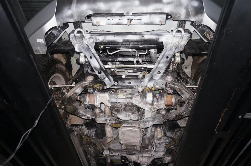 Защита алюминиевая АВС-Дизайн для АКПП и РК Chevrolet TrailBlazer II 2012-2016 фото 7