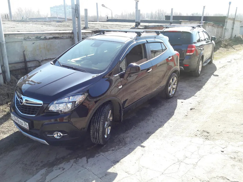 Дефлекторы Cobra Tuning для окон (c хром. молдингом) Opel Mokka 2012-2022 фото 3