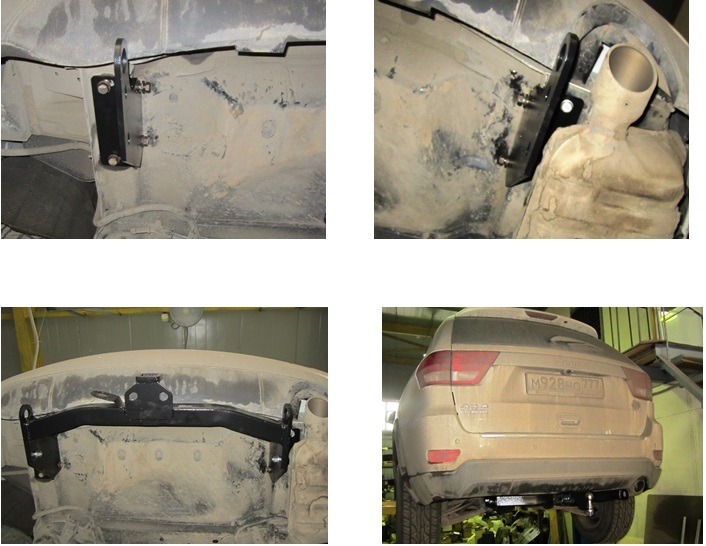 Быстросъёмный фаркоп с системой антистук для Jeep Grand Cherokee WK2 (Mk.IV) 2010-2021 Шар Е фото 2