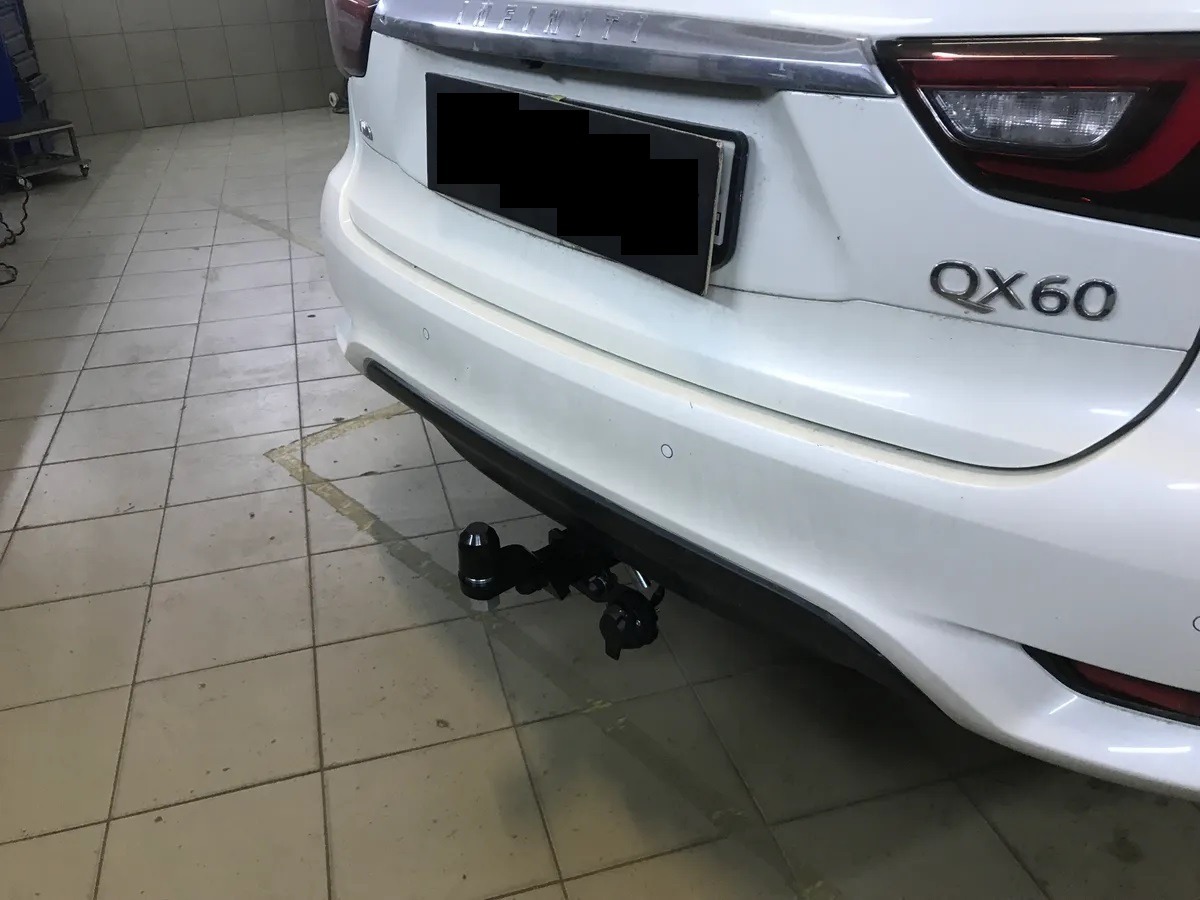 Фаркоп TowRus для Nissan Pathfinder R52 (Mk.IV) 2014-2021 /  Infiniti QX60 L50 (Mk.I) 2014-2021 /  Infiniti JX35 L50  2012-2014 Шар Е с антистуком фото 7