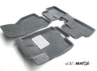 Коврики текстильные Euromat 3D Lux для салона Chevrolet Cruze 2010-2022 Темно-серые