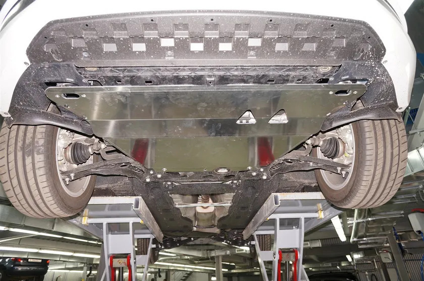 Защита алюминиевая АВС-Дизайн для картера Audi A3 8V хэтчбек 2012-2020 фото 2