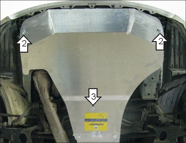 Защита алюминиевая Мотодор для картера Subaru Impreza III 2007-2011